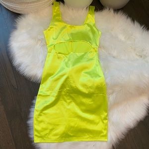 Dress • cutout • neon